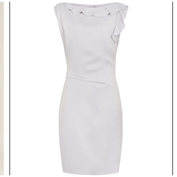Reiss Tyra Ruffle-Detail Dress sz 10 - Picture 3 of 15
